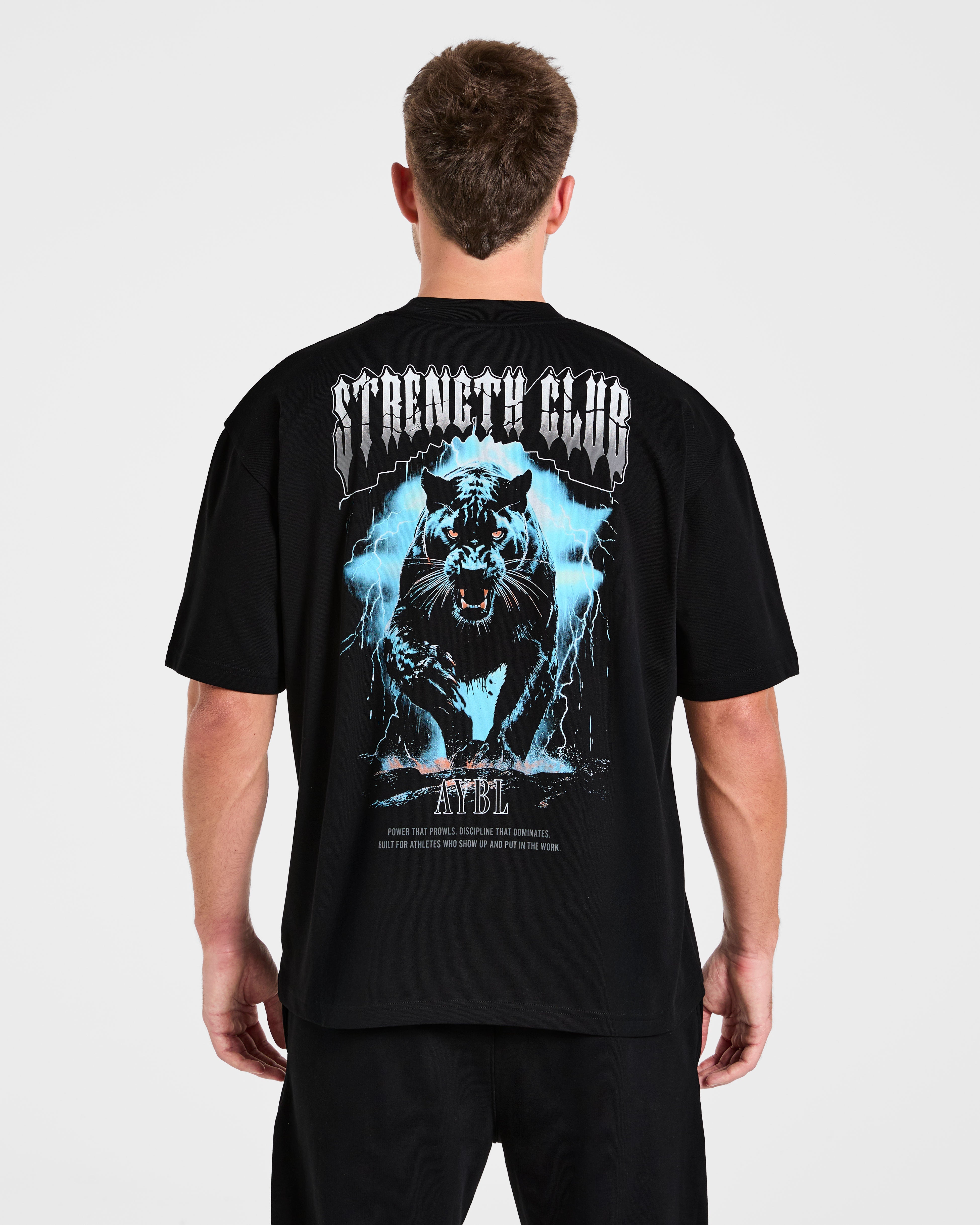 Hunt Your Goals Oversized T Shirt - Black